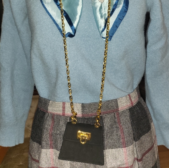 Authentic Salvatore Ferragamo Gancini mini micro bag. - Picture 10 of 11